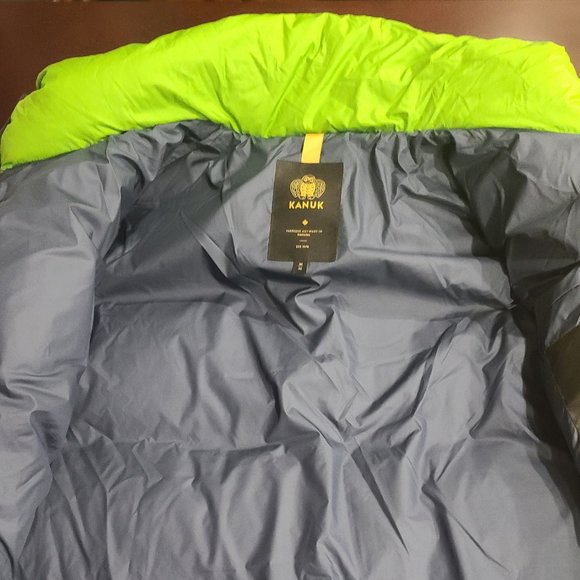 KANUK Neon Green Misto Puffer Winter Jacket - Picture 11 of 15